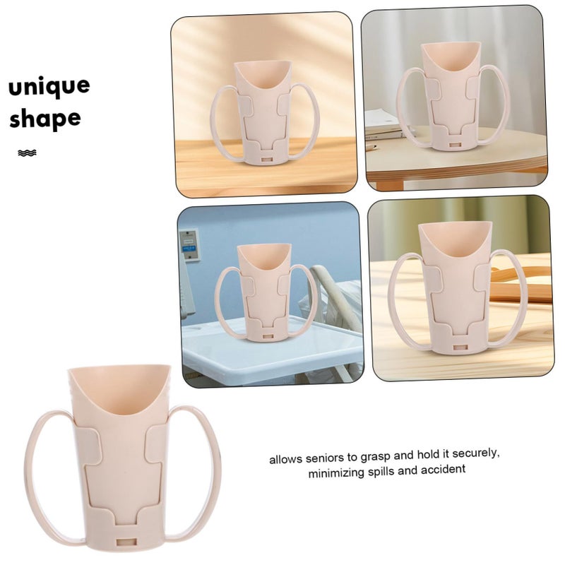 Unomor Elderly Feeding Cup With Dual Handles For Seniors Disabled Adults Dysphagia Water Sipper - Image 4