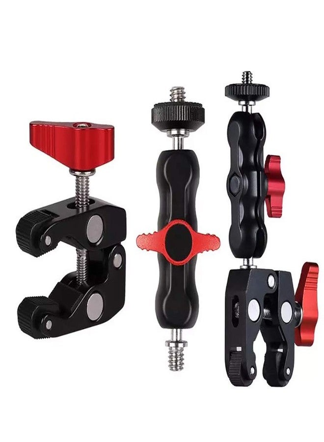 NEOHOOK Cool Ballhead Arm Super Clamp Mount Multi-Function Double Ball Adapter with Bottom Clamp for Ronin-M, Ronin MX, Freefly - Combo - Image 4