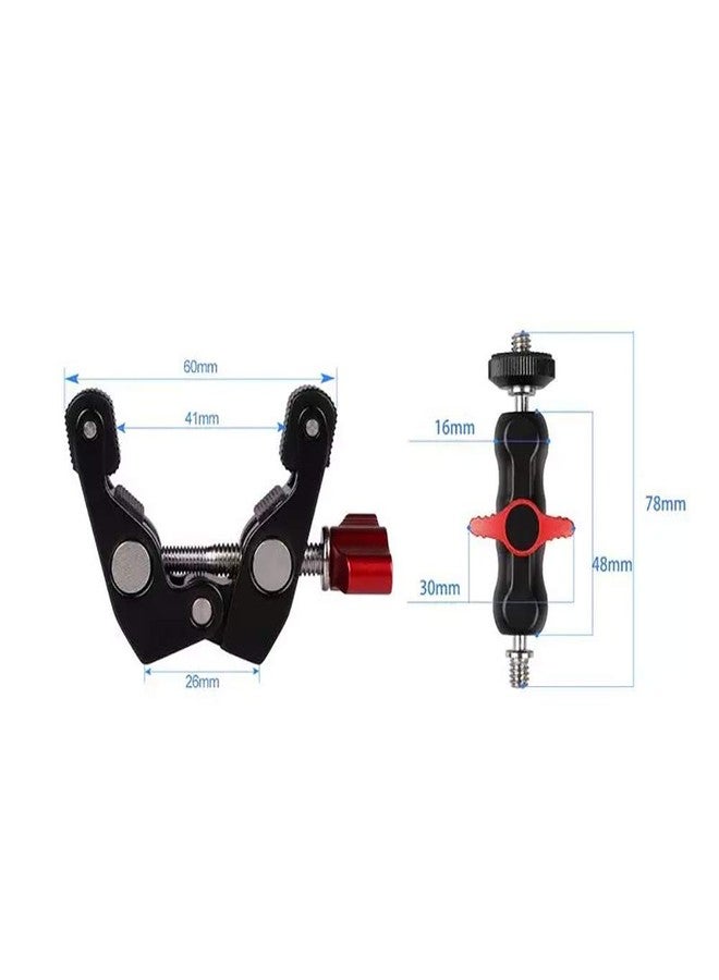 NEOHOOK Cool Ballhead Arm Super Clamp Mount Multi-Function Double Ball Adapter with Bottom Clamp for Ronin-M, Ronin MX, Freefly - Combo - Image 2