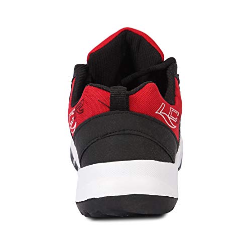 LANCER Mens INDUS-215 Black/Red Running Shoe - 9 UK (INDUS-215BLK-RED-43) - Image 4