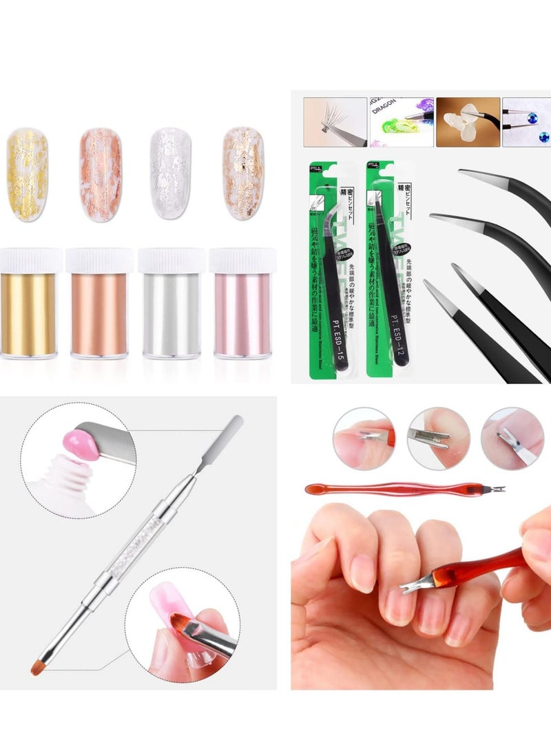 Professional nail art set includes nail drill, nail dryer, manicure and nail decoration tools. - Image 4