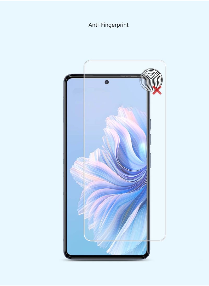 Techie - 2 pieces HD Tempered Glass Screen Protector for Tecno Camon 20 / Tecno Camon 20 Pro 5G - Anti Reflection Anti Bubbles 9H Hardness 0.33 mm Rounded Edges Easy Installation - Image 1