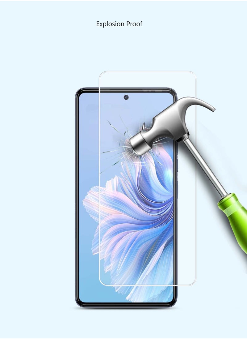 Techie - 2 pieces HD Tempered Glass Screen Protector for Tecno Camon 20 / Tecno Camon 20 Pro 5G - Anti Reflection Anti Bubbles 9H Hardness 0.33 mm Rounded Edges Easy Installation - Image 1