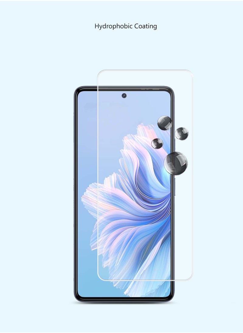 Techie - 2 pieces HD Tempered Glass Screen Protector for Tecno Camon 20 / Tecno Camon 20 Pro 5G - Anti Reflection Anti Bubbles 9H Hardness 0.33 mm Rounded Edges Easy Installation - Image 1