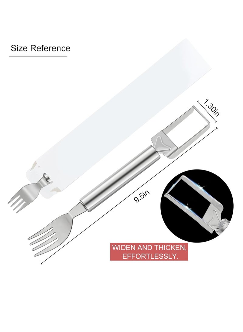 2-in-1 Watermelon Slicer & Fork – 5-Pack Stainless Steel Fruit Cutter Tool for Watermelon, Mango, Pitaya – Portable for Camping, Picnics, Home, Parties – Effortless Cubes & No Mess - Image 4