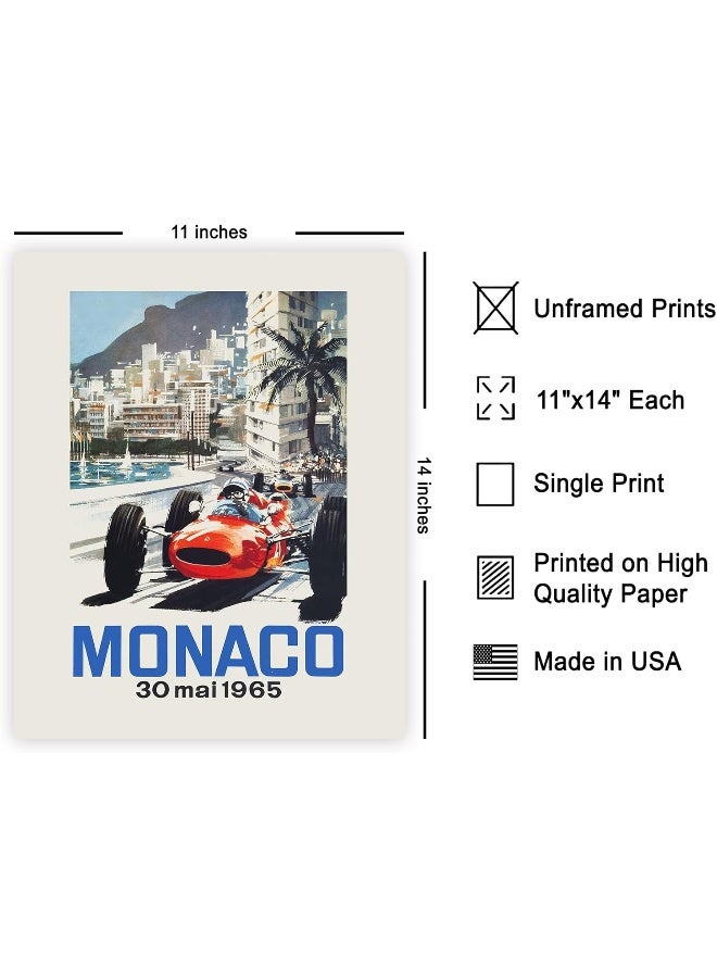 Poster Master Vintage Racing Poster - Retro 23Rd Monaco Print - Race Car Art - Image 2
