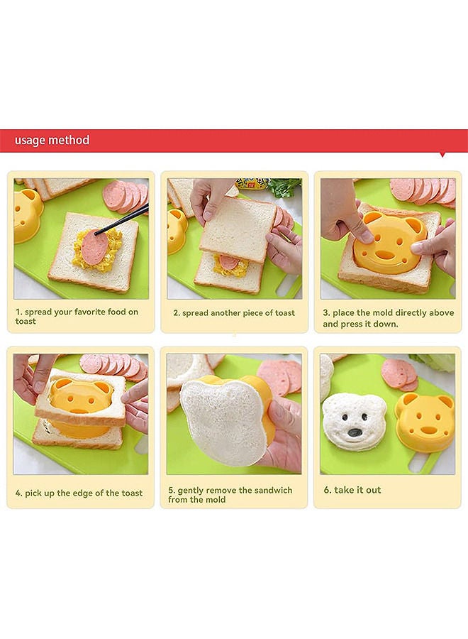 دب المطبخ المطبخ DIY ، قطع شطيرة ، كعكة ، خبز ، نخب \ المصنّع المصن - Image 4