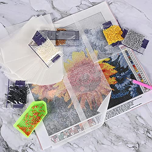 Calsoling 200 Pieces Diamond Painting Release Paper 15 x 10 cm Double-Sided Non-Stick Cover Replacement 5D Diamond Painting Accessories Tool for Adult Kids (5.9 x 3.9 inch) - Image 3