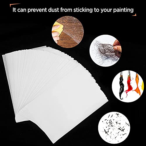 Calsoling 200 Pieces Diamond Painting Release Paper 15 x 10 cm Double-Sided Non-Stick Cover Replacement 5D Diamond Painting Accessories Tool for Adult Kids (5.9 x 3.9 inch) - Image 2