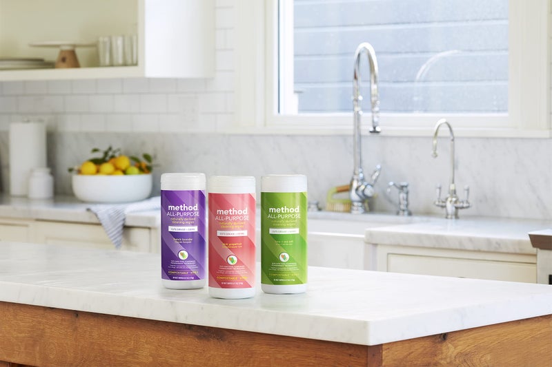 Method All-Purpose Cleaning Wipes, Pink Grapefruit, Multi-Surface, Compostable, 70 Count (Pack of 3) - Image 5