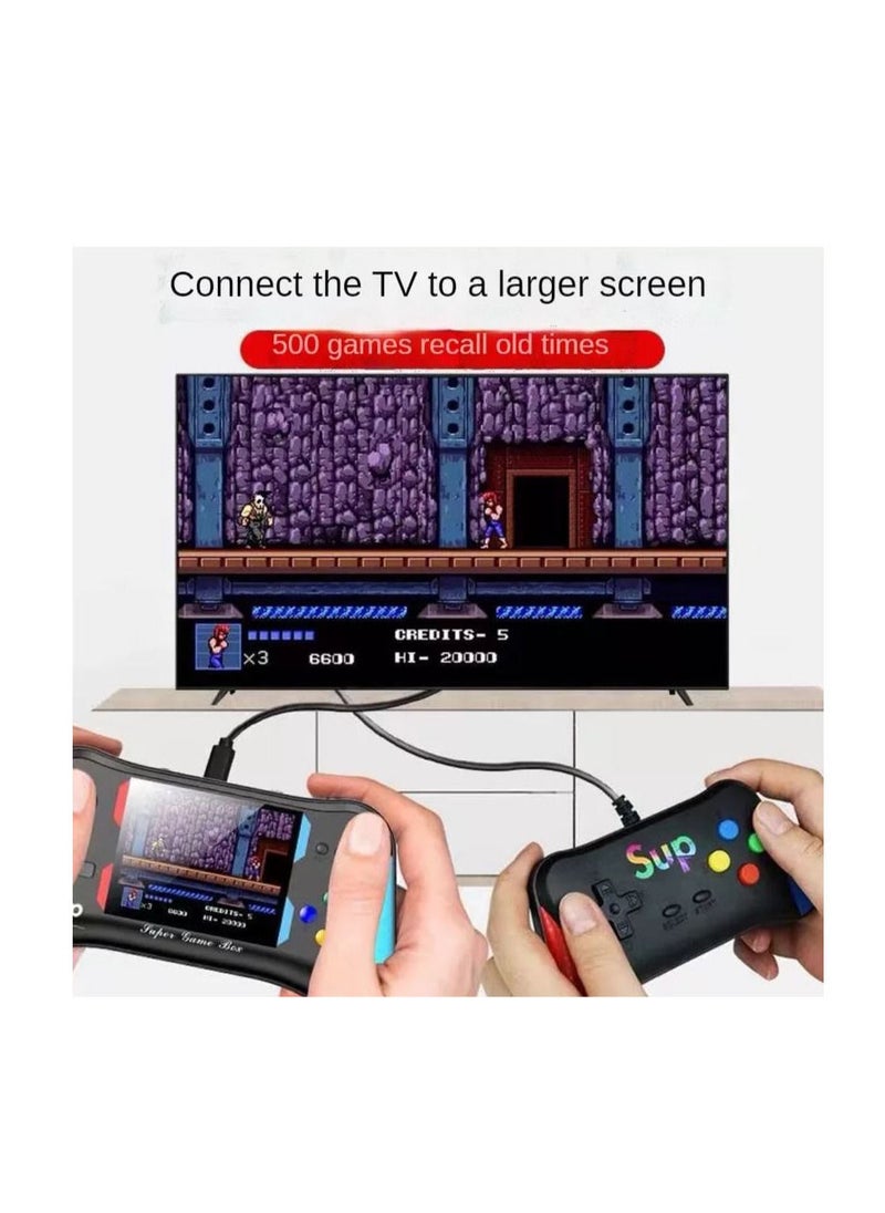 Retro SUP Video Game Console X7M Handheld Game Player HD/AV Output Built-in 500 Games Portable Mini Electronic Machine