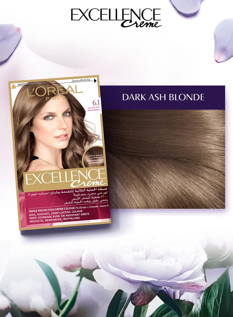 L'OREAL PARIS Excellence Crème Permanent Color Dark Ash Blonde