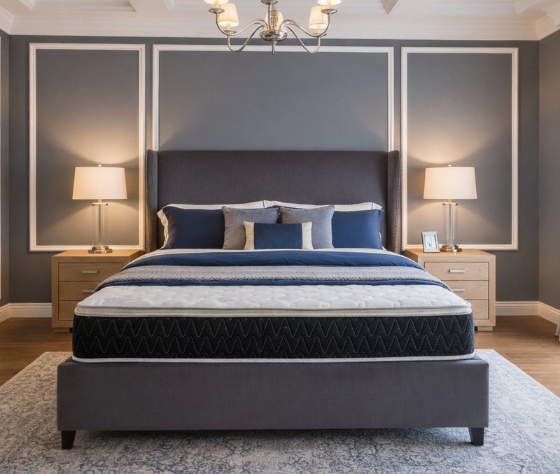 ريكسال هوم مرتبة فيفالدي بيلوتوب – مقاس 100 × 200 × 25 سم – نظام نوابض بونيل، عزل حركة وتخفيف ضغط لنوم هادئ - Image 1