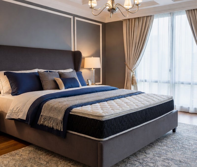 ريكسال هوم مرتبة فيفالدي بيلوتوب – مقاس 100 × 200 × 25 سم – نظام نوابض بونيل، عزل حركة وتخفيف ضغط لنوم هادئ - Image 2