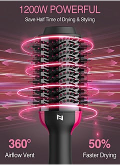 HEROCKX Hair Dryer Brush Blow Dryer Brush in One 4 in 1 Styling Tools Hair Dryer and Styler Volumizer Hot Air Brush for Drying Straightening Curling  - Image 5