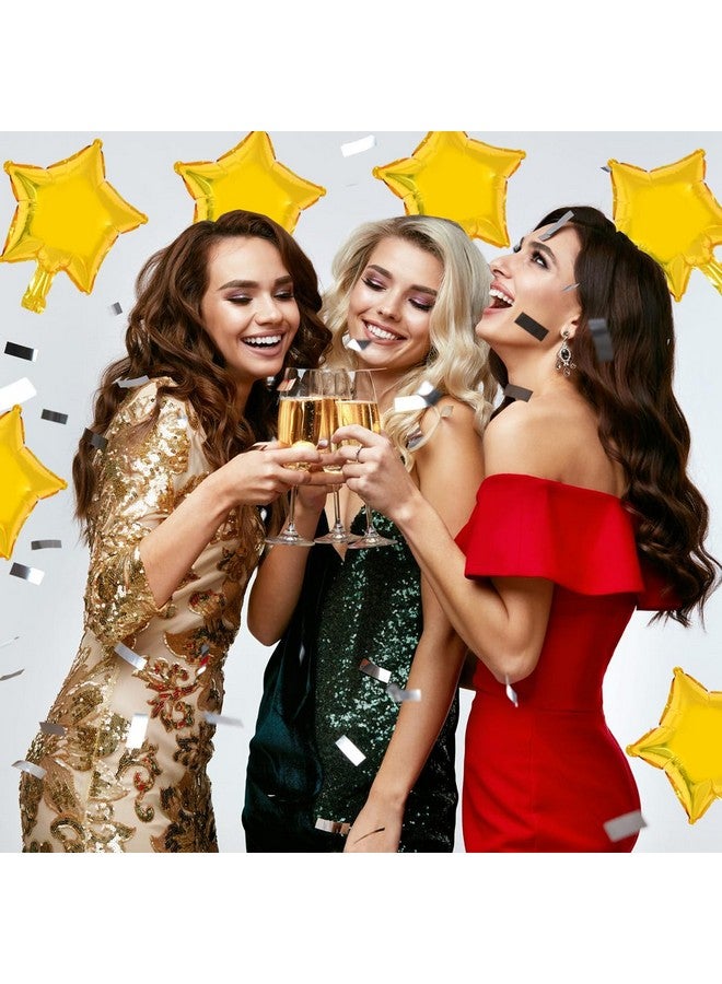 TONIFUL Gold Foil Star Balloons 50Pcs 10 Inch Gold Star Shape Balloons Star Helium Mylar Balloons for Birthday Wedding Baby Shower Anniversary Engagement Party Decorations Supplies - Image 5