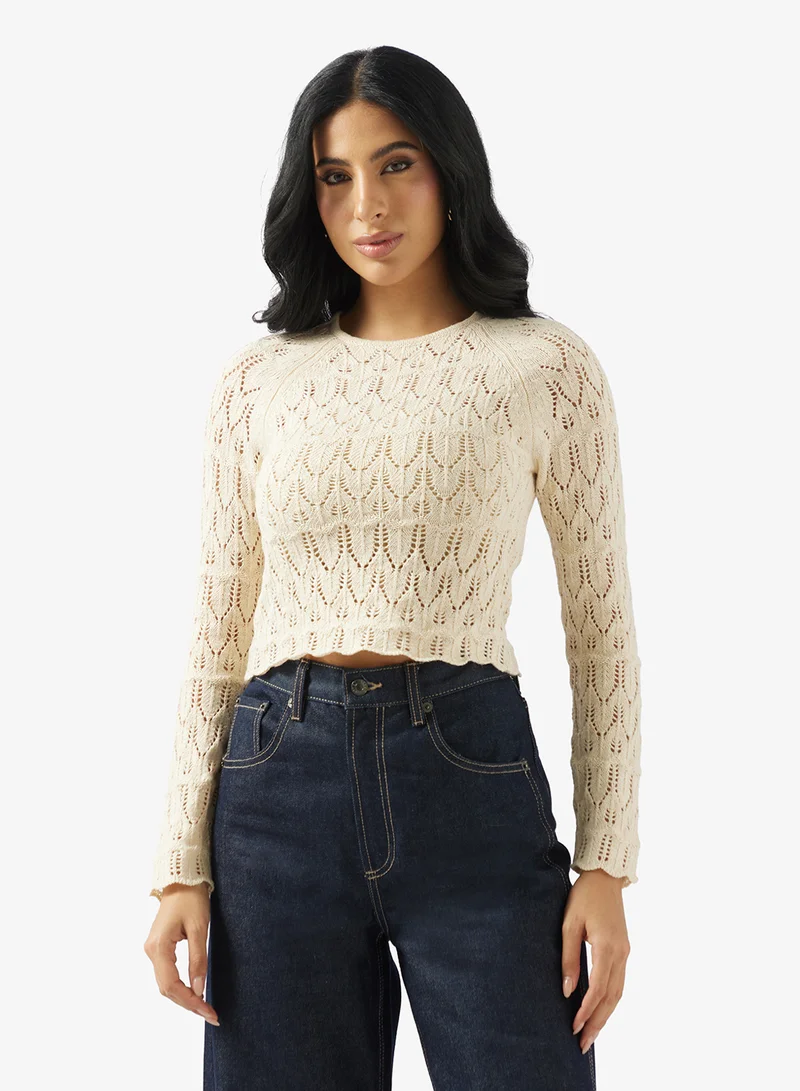 VERO MODA Newfabienne Long Sleeve O-Neck Pullover