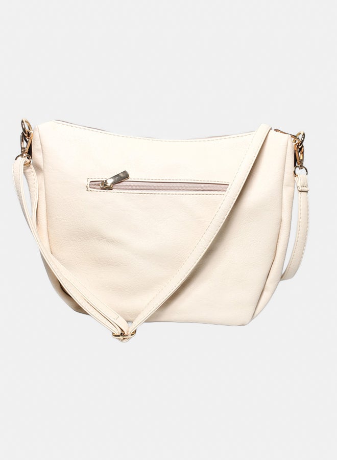 Glitter Women Hand Bag - Beige - Image 2