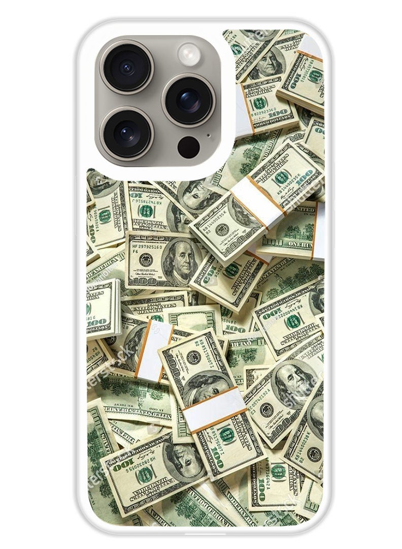 Theodor Protective Case Cover For APPLE IPHONE 15 Pro Max Cash (2) (White Bumper) - Image 1