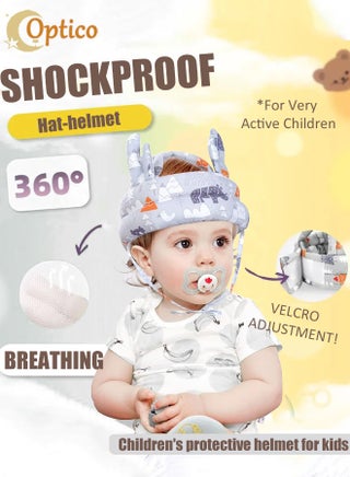 Baby Helmet for Crawling and Walking| Baby Head Protector| Infant Helmets| Toddler Baby Head Protection Cushion| Baby Safety Helmet Head Shaping for Learning to Walk Headguard Protective Harnesses Cap - pzsku/Z4C5AA7B4B66D87D1DCF0Z/45/_/1732174300/6c0bd663-e2bb-48a9-a185-9f99f475657a