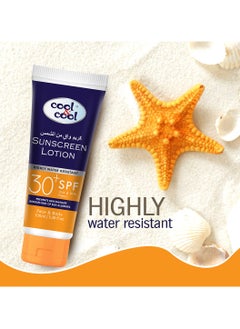 Cool & Cool Cool & Cool Sunscreen Lotion SPF 30+ - Highly Water Resistant, UVA & UVB Filters, Prevents Skin Damage & Reduces Risk of Sun Allergies, Face & Body 100 ML  - Image 2