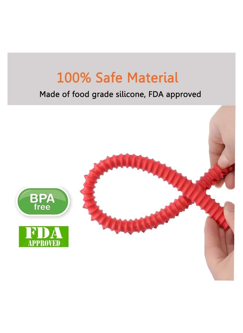 Generic 4 Pack Heat Resistant Silicone Oven Rack Shields 14 Inch Red Covers Protect Against Burns and Scars  - Image 5