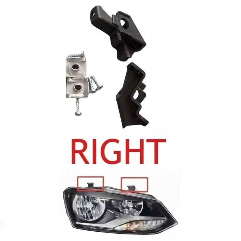 For 2009-2017 6R0998226 6R0998225 Left & Right Car Headlight Repair Kit Bracket Mount Holder Clip Auto Accessories - Image 3