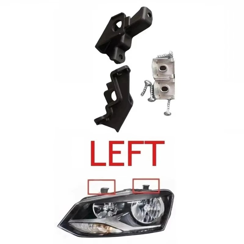 For 2009-2017 6R0998226 6R0998225 Left & Right Car Headlight Repair Kit Bracket Mount Holder Clip Auto Accessories - Image 2