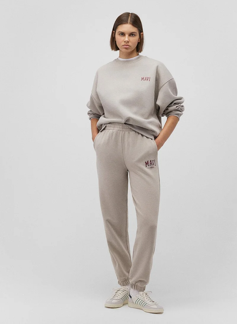 MAVI Mavi Logo Printed Anthracite Sweatpants