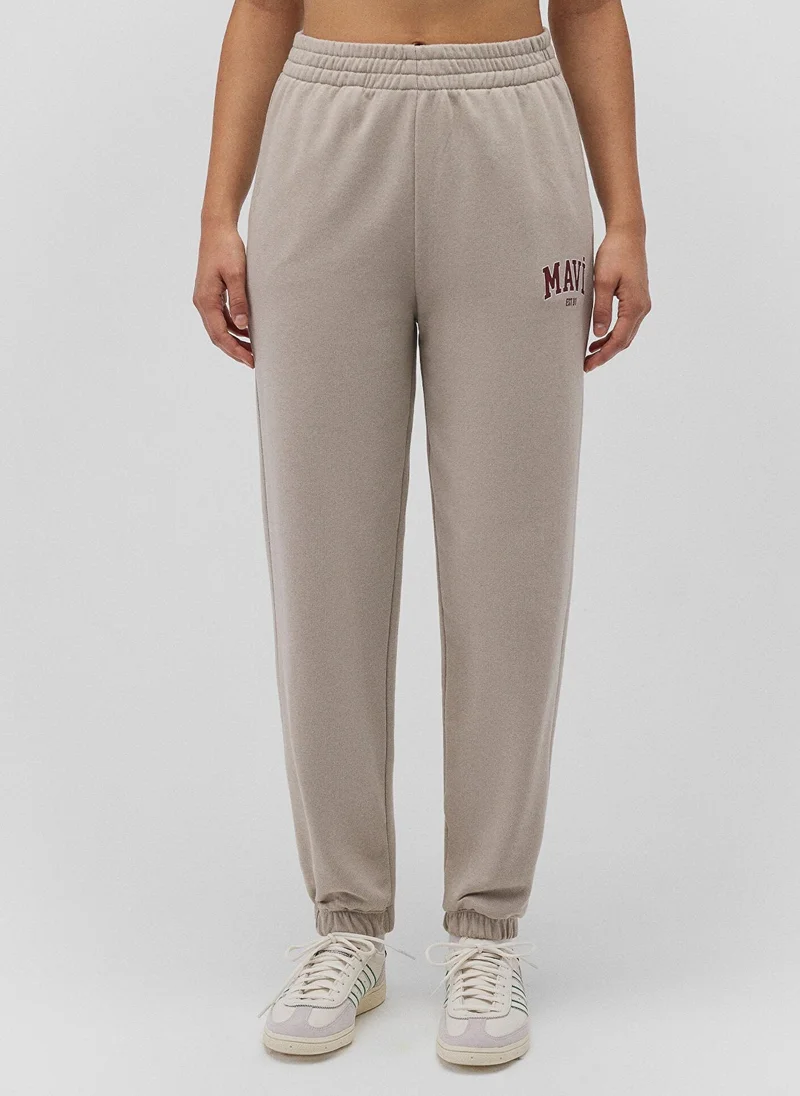 MAVI Mavi Logo Printed Anthracite Sweatpants