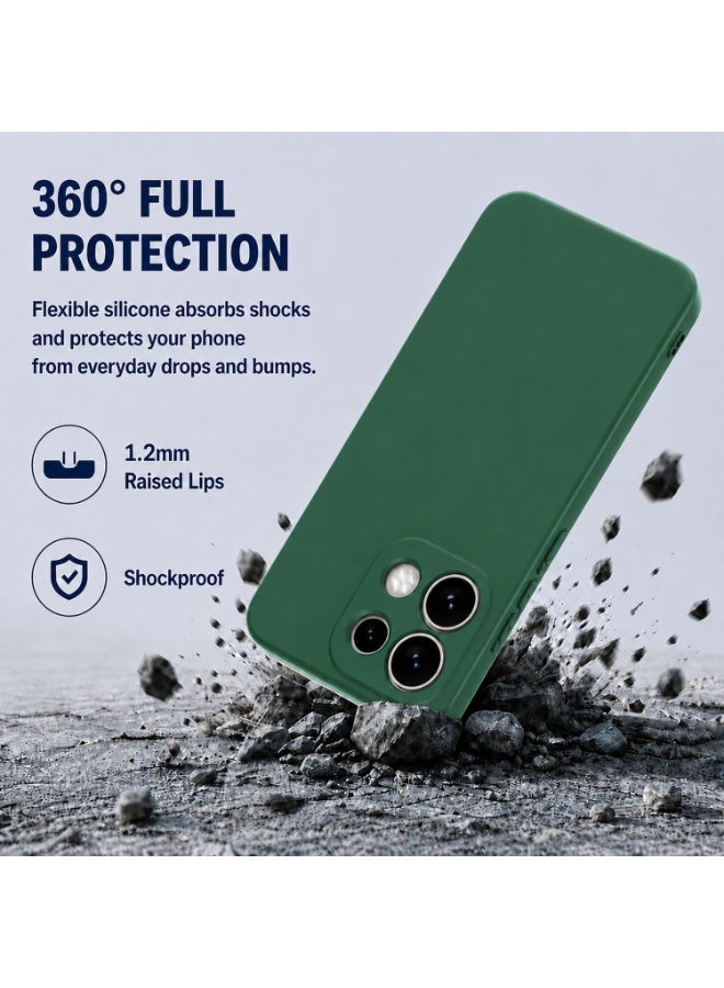 بورتوني جراب Oppo Reno 16 من السيليكون السائل - غطاء فائق النحافة ومقاوم للصدمات مزود ببطانة من الألياف الدقيقة (مايكروفايبر) - جراب حماية مرن وناعم الملمس لهاتف Oppo Reno 16 5G - Image 5