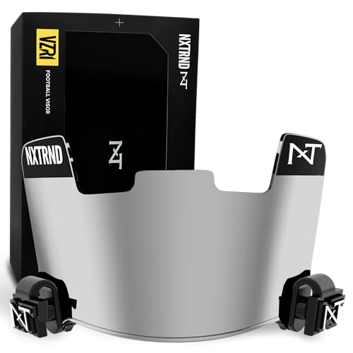 NXT NXTRND Nxtrnd VZR1 Football Visor, Flat Lens Technology, Fits Adult & Youth Football Helmets (Mirror) - Image 1