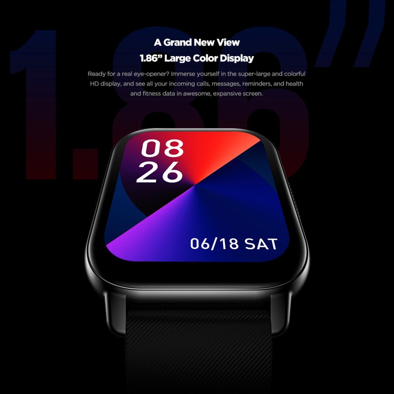 Zeblaze Smart Bracelet 1.86 Inch Full-Color Display BT Call Smartwatch - Heart Rate Blood Oxygen Sleep Monitor Fitness Tracker Watch With 24 Sports Modes for Daily Health Tracking - Image 3