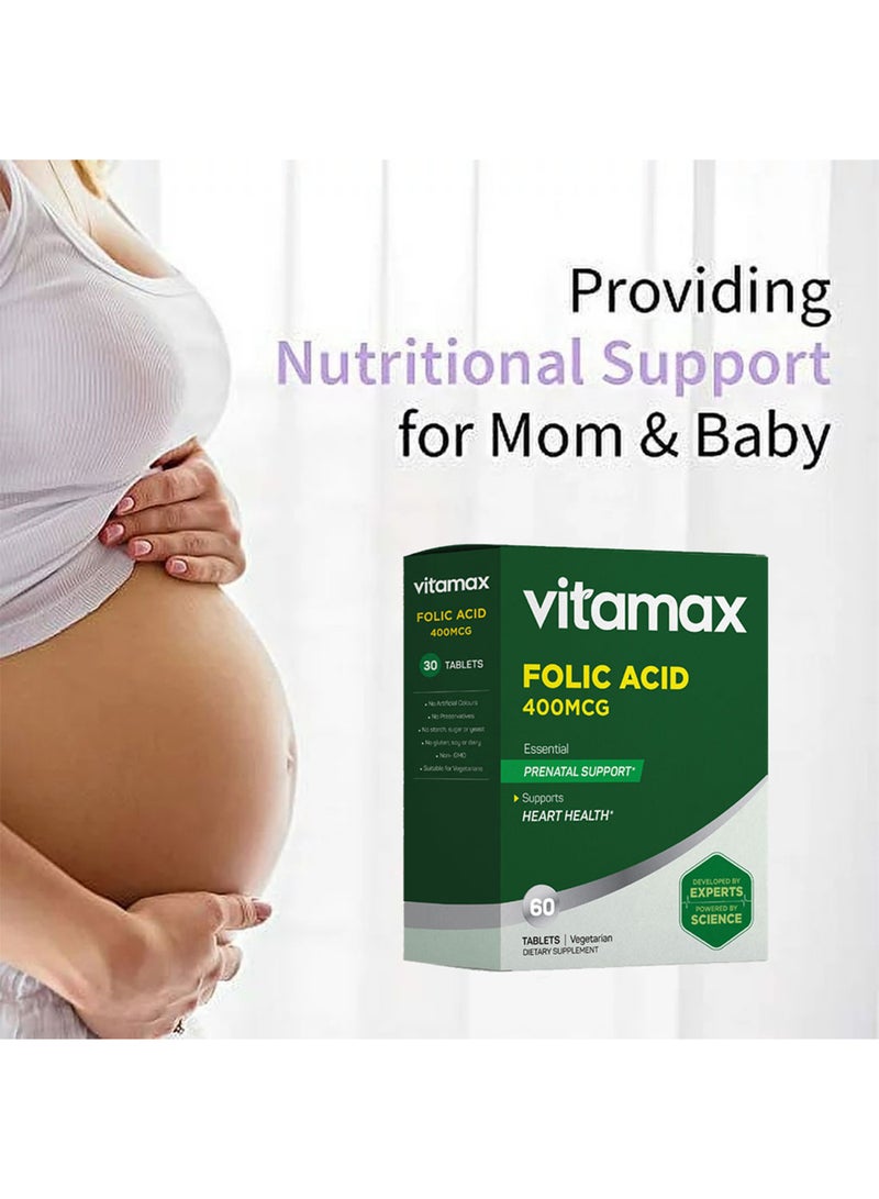 Vitamax Folic Acid 400 Mcg Tablets 60'S - Image 5