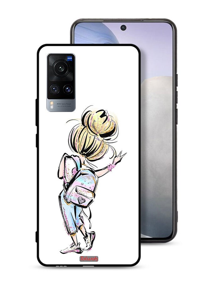 Tolwak Vivo X60 Protective Case Cover Back To School Girl Art - Image 1