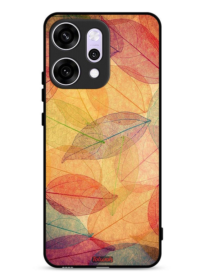Tolwak Oppo Reno14 Pro Protective Case Cover Leaves Abstract Digital Art - Image 1