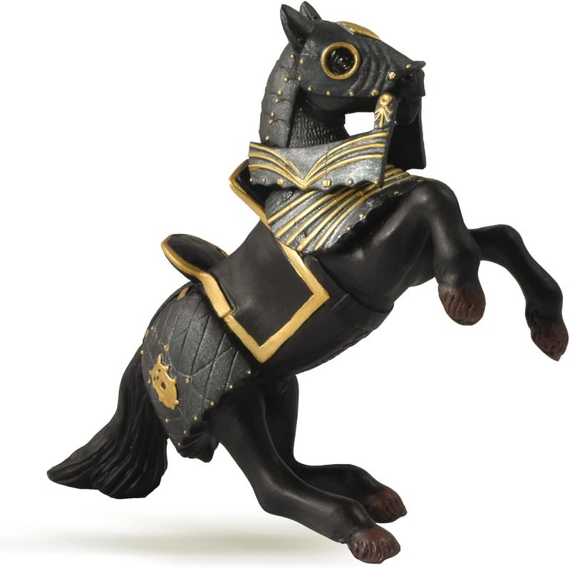 Papo HandPainted  Figurine MedievalFantasy Horse in Black Armour 39276  Collectible  for Children  Suitable for Boys and Girls  from 3 Years Old - Image 3