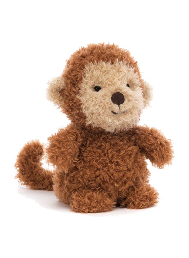 Jellycat قرد صغير 18 سم لعبة قماش ناعمة، دمية قرد بني صغيرة، حيوان لطيف قابل للجمع، هدية مريحة للأطفال والرضع ومحبي القماش - Image 1