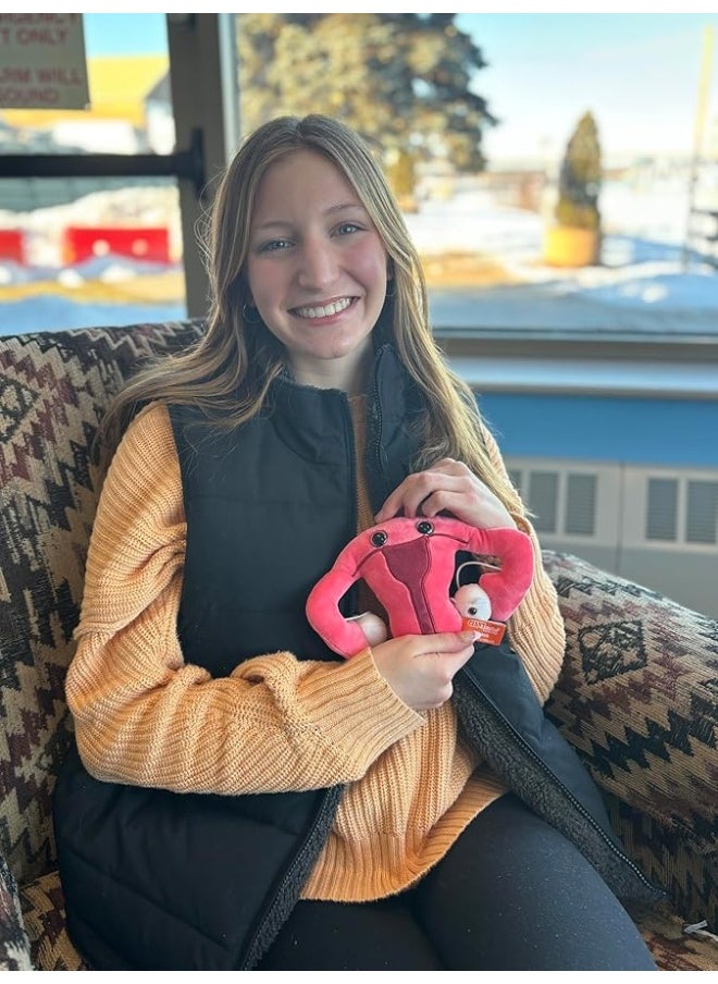 Giant Microbes - GIANTmicrobes Uterus Plush Toy, Uterus Stuffed Animal, Uterus Gifts, Uterus Plush, Hysterectomy Gifts, Endometriosis Gifts, Gynecologist Gifts,Obgyn Gifts, Feminist Gifts, Fertility Gift,Get Well Gift - Image 1