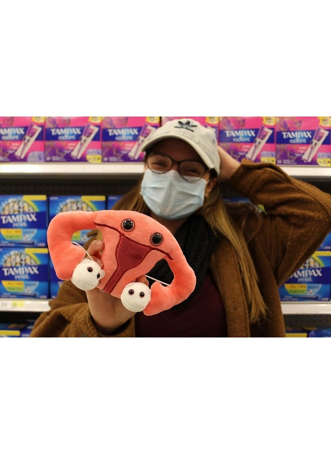 Giant Microbes - GIANTmicrobes Uterus Plush Toy, Uterus Stuffed Animal, Uterus Gifts, Uterus Plush, Hysterectomy Gifts, Endometriosis Gifts, Gynecologist Gifts,Obgyn Gifts, Feminist Gifts, Fertility Gift,Get Well Gift - Image 1