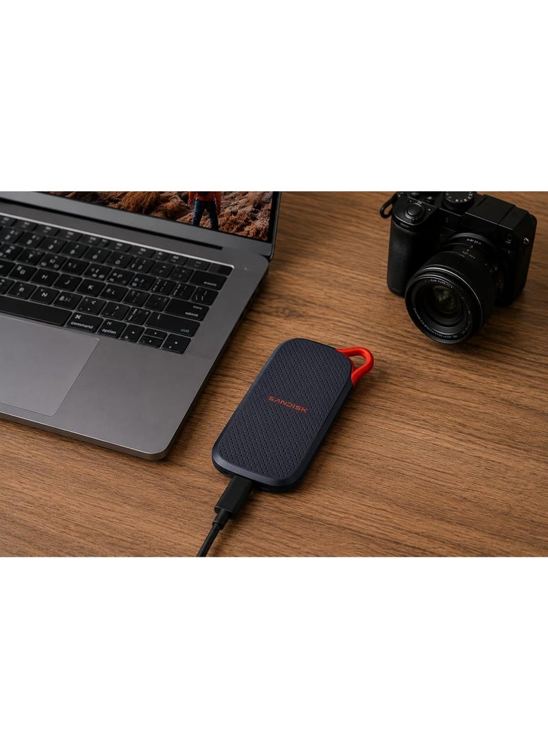 sandisk 2TB Portable SSD Drive, Up to 1000MB/s Read Speed, USB-C, USB 3.2 Gen 2, PC & Mac Compatible Solid State Drive, SDSSDE31-2T00-G25 2 TB - Image 2