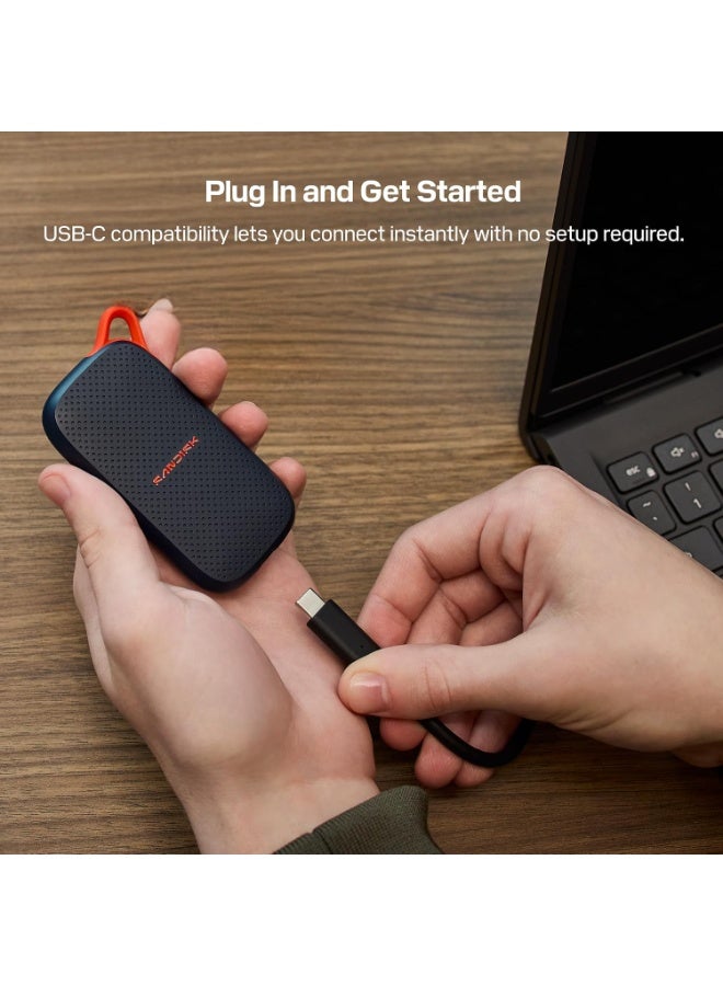 sandisk 2TB Portable SSD Drive, Up to 1000MB/s Read Speed, USB-C, USB 3.2 Gen 2, PC & Mac Compatible Solid State Drive, SDSSDE31-2T00-G25 2 TB - Image 4