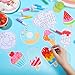 VercanMonth 30 Sets Sand Art Kit Craft 30 Sand Art Pictures with 23 Colored Sands DIY Summer Sweet Treat Craft Paintings with Brushes Exchange Gift for Summer Educational Learning Activity - Image 4