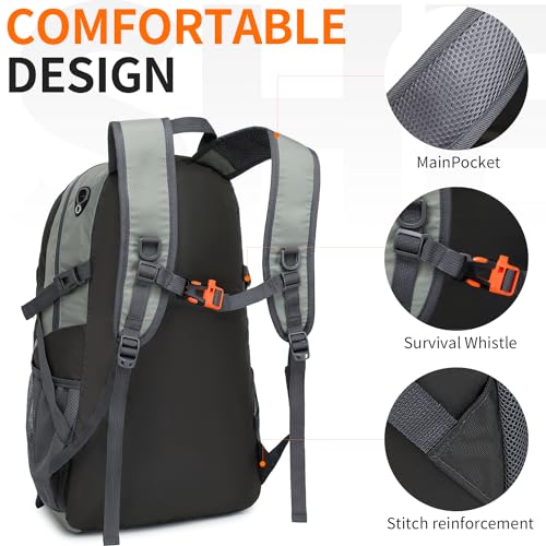 SHENHU 40L Hiking Backpack Lightweight Daypack Waterproof Travel Camping Backpack for Men Women Sport Packable - Image 4