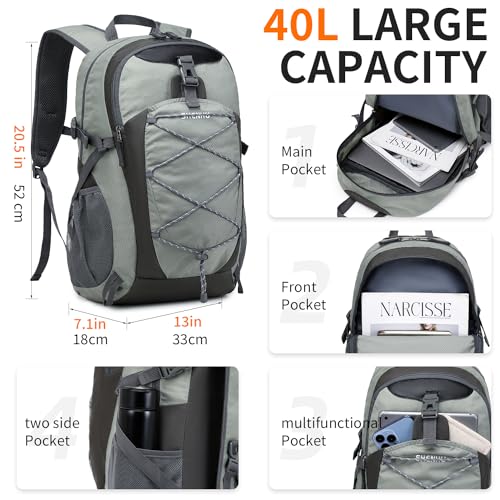 SHENHU 40L Hiking Backpack Lightweight Daypack Waterproof Travel Camping Backpack for Men Women Sport Packable - Image 3