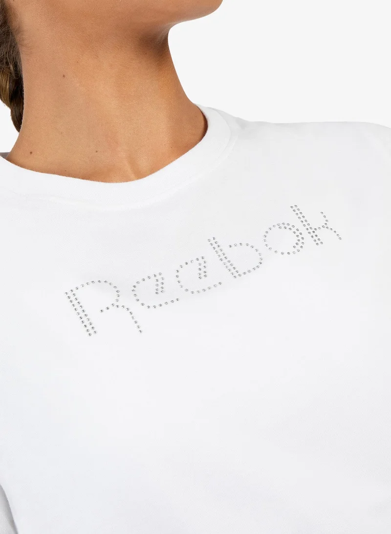 Reebok  Studded Logo T-Shirt for Women | Best Price UAE
