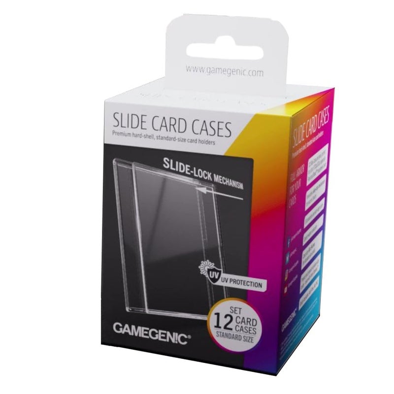 Gamegenic Slide Card Cases - Premium Hard-Shell Card Holders with Innovative Slide-Lock Mechanism (12 Pack), Designed for Standard Sized Trading Cards, Great for LCGs and TCGS - Image 1
