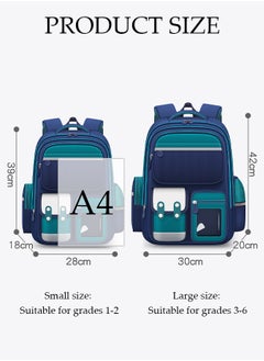 DUNISO Kids School Backpack Large Capacity School Bag Toddler Waterproof Lightweight Kids Backpack with Ergonomic Design, Adjustable Padded Straps Book Bag with Back Reflective Strip for Kids Grades 1-6（pendant is in the bag）  - Image 4