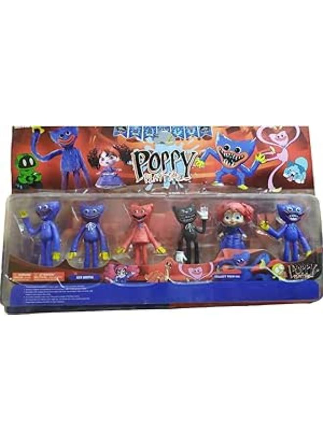 6 huggy wuggy characters