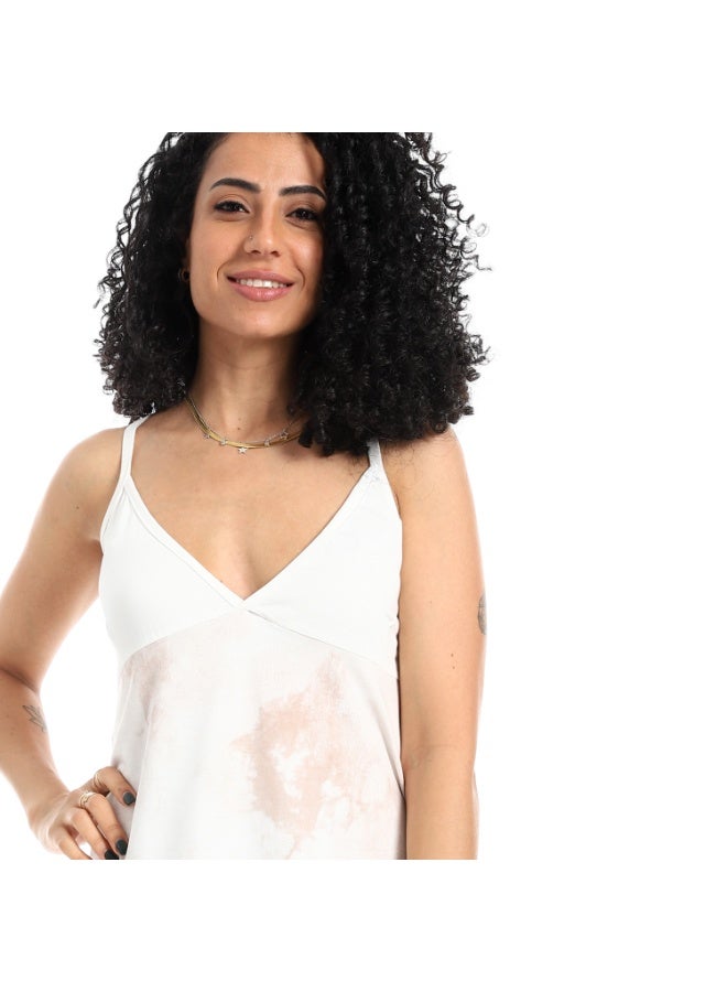kady Washed Effect White Sleepshirt - Image 4